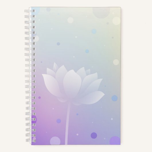 Rustige Lotus Hardcover Klein Notitieboek (Voorkant)