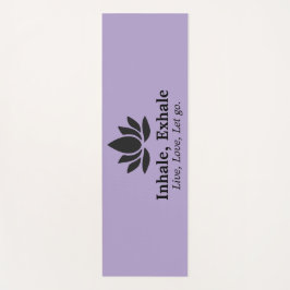 Rustige Lotus: Inademen, Uitademen Inspiratie Yogamat