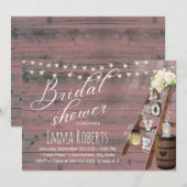 Rustige Love Ladder Wine Barrel Pink Vrijgezellenf Kaart (Voorkant / Achterkant)