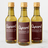 Rustige Lumberjack Pset Cheers Custom Event Cute Wijn Etiket (Flessen)