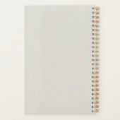 Rustige luxe lijnkunst vogel kinderen huiswerkplan planner (Achterkant)