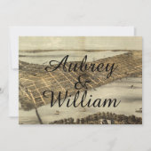 Rustige  Madison WI - Kaart voor bruiloft (Voorkant)