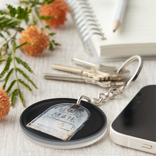 Rustige Mailbox Portret AcrylSleutelhanger Sleutelhanger (Voorkant Rechts)