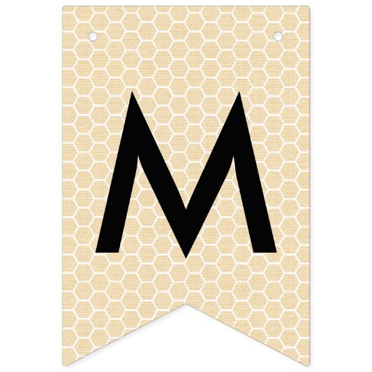 Rustige  mammie tot Baby shower bij bijen Vlaggetjes (Derde vlag)