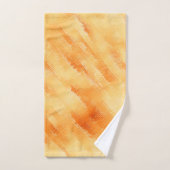 Rustige mango geel zoals getextureerd schilderij bad handdoek (Handdoek)