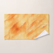 Rustige mango geel zoals getextureerd schilderij bad handdoek (Handdoek)