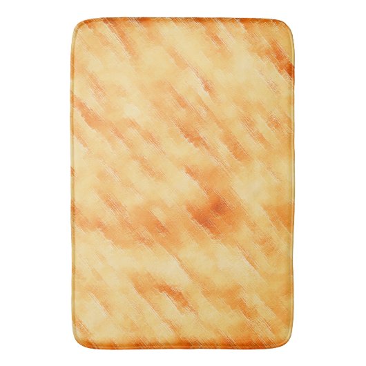 Rustige mango geel zoals getextureerd schilderij badmat (Voorkant Verticaal)