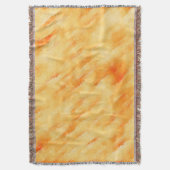 Rustige mango geel zoals getextureerd schilderij deken (Voorkant Verticaal)