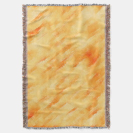 Rustige mango geel zoals getextureerd schilderij deken