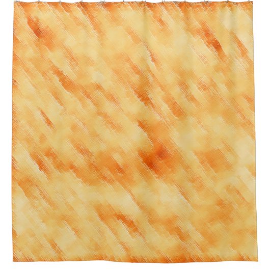 Rustige mango geel zoals getextureerd schilderij douchegordijn (Voorkant)