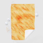 Rustige mango geel zoals getextureerd schilderij golfhanddoek (Insitu)