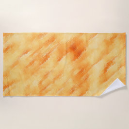 Rustige mango geel zoals getextureerd schilderij strandlaken