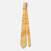 Rustige mango geel zoals getextureerd schilderij stropdas (Voorkant)