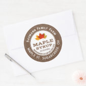 Rustige mapleemhuls Etiket kleurrijke mapelbladere (Envelop)