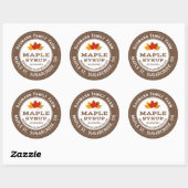 Rustige mapleemhuls Etiket kleurrijke mapelbladere (Vel)