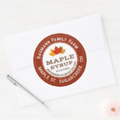 Rustige mapleemhuls Etiket kleurrijke mapelbladere (Envelop)