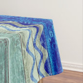 Rustige marineblauw kustvuilnis tafelkleed (Voorbeeld)