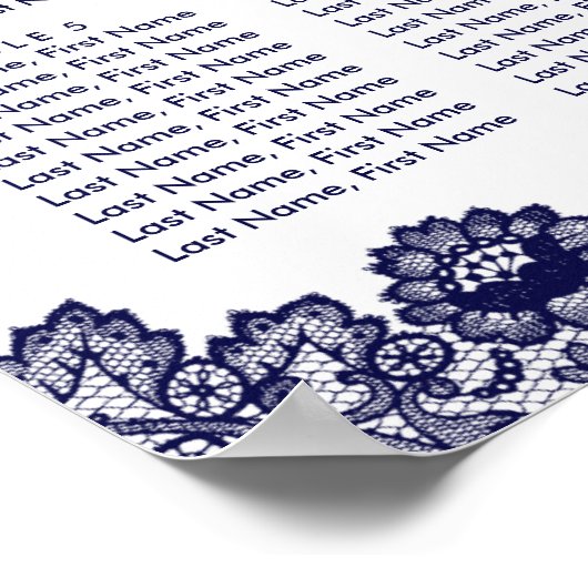 Rustige marineblauw - zonnebloempitje 8 poster (Hoek)