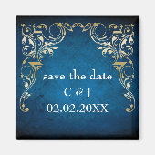 rustige " marineblauwe " regle behalve de datummag magneet (Voorkant)