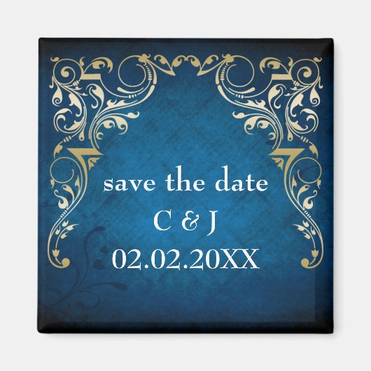 rustige " marineblauwe " regle behalve de datummag magneet (Voorkant)