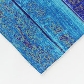 Rustige marineboot Blauwe kustboot Fleece Deken (Hoek)