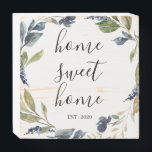 Rustige marineboot Home Sweet Home Wooden Box Sign Houten Kist Print<br><div class="desc">Meer boerderijdecor in de Kleine Bayleigh winkel!</div>
