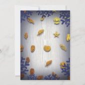 Rustige marinegoudkleurige goudankerbruinbruiloft kaart (Achterkant)