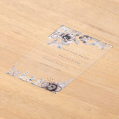 Rustige marinesnoorse boerenbruiloft acryl uitnodigingen (Laagn)