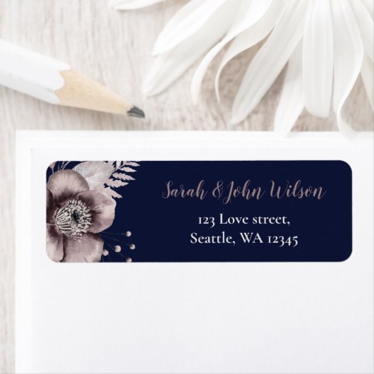 Rustige marinesnoorse boerenbruiloft etiket (Insitu)