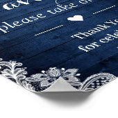 Rustige marinezondbloem - straten voor het huwelij poster (Hoek)