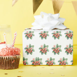 Rustige markt aardbei zoete baby shower cadeaupapier