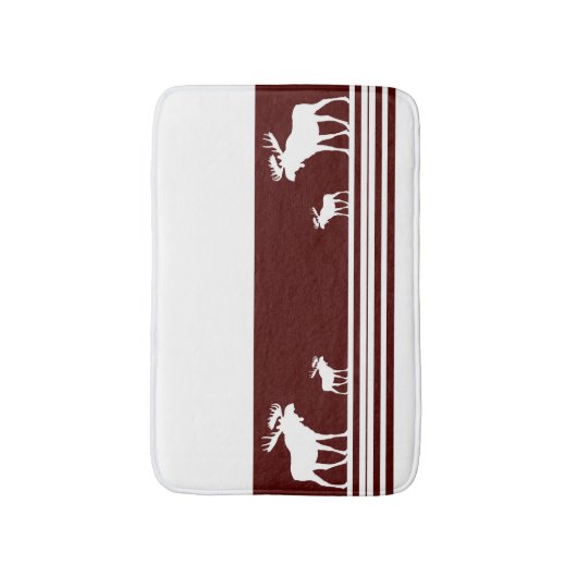 Rustige maroon-mose-geheugenschuimbadmat badmat (Voorkant Verticaal)