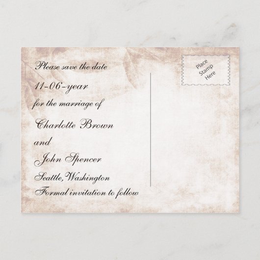 Rustige mason jar bruiloft met uitzondering van de aankondigingskaart (Achterkant)