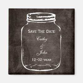 Rustige mason jar bruiloft met uitzondering van de magneet