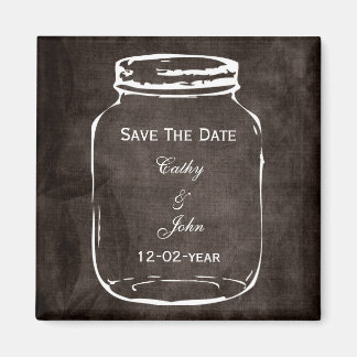 Rustige mason jar bruiloft met uitzondering van de magneet