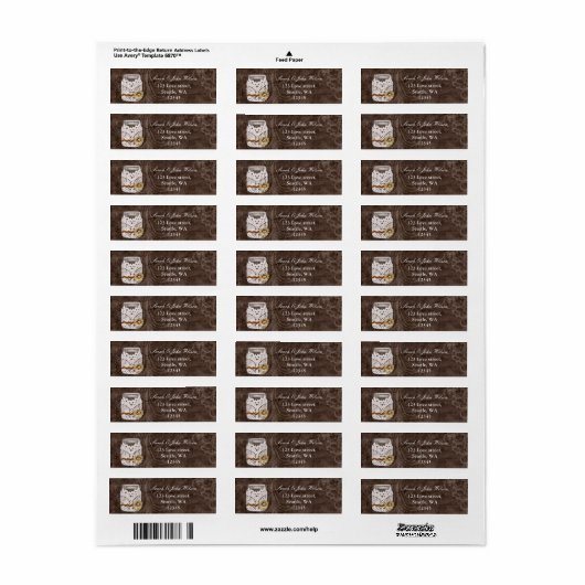 rustige mason jar bruiloft , retour address label (Full Sheet)