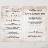 Rustige mason jar folded Wedding programme (Achterkant)