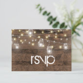 Rustige Mason Lights Reception Dinner RSVP Entree (Staand voorkant)