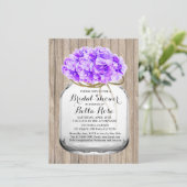 Rustige mason, paars vrijgezellenfeest hyd3 kaart (Staand voorkant)