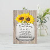 Rustige mason, zonnebloem vrijgezellenfeest6 kaart (Staand voorkant)