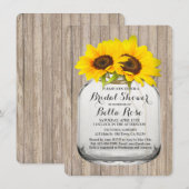 Rustige mason, zonnebloem vrijgezellenfeest6 kaart (Voorkant / Achterkant)