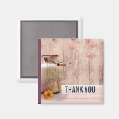 Rustige melk kan landstijl op hout maken Dank je w Magneet (Voorkant / Achterkant)