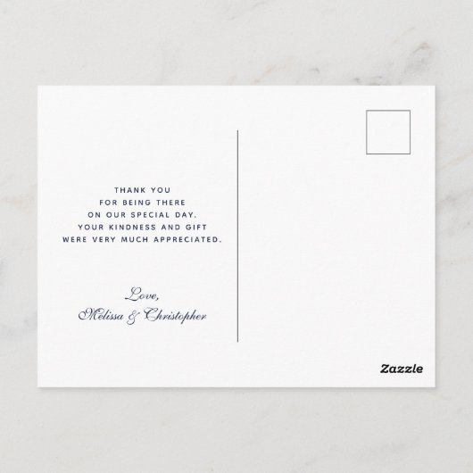 Rustige melk kan met tarwe en bloemen Dank je Briefkaart (Achterkant)