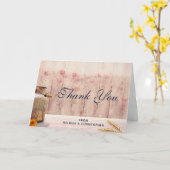 Rustige melk kan met tarwe en bloemen Dank je Kaart (Gele Bloem)