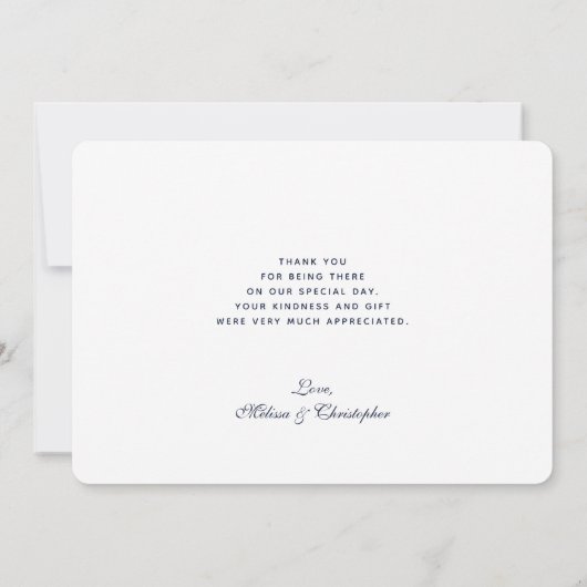 Rustige melk kan met woeste en bloemen bedankkaart (Achterkant)