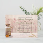 Rustige melk kan met woeste en bloemen kaart (Staand voorkant)