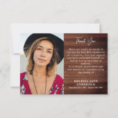 Rustige Memorial Loving Memory Sympathie Funeral Bedankkaart (Voorkant)