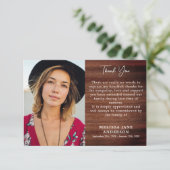 Rustige Memorial Loving Memory Sympathie Funeral Bedankkaart (Staand voorkant)