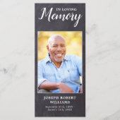 Rustige Memorial Sympathie Poem Funeral Prayer Kaa (Voorkant)