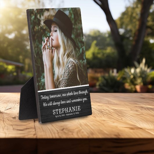 Rustige Memorial Sympathy Quote | Foto Keepslag Fotoplaat